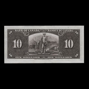 Canada, Bank of Canada, 10 dollars : January 2, 1937