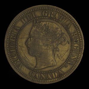 Canada, Victoria, 1 cent : 1882