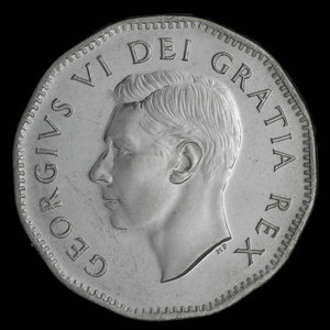 Canada, George VI, 5 cents : 1951