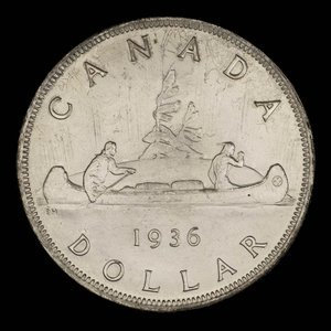 Canada, George V, 1 dollar : 1936