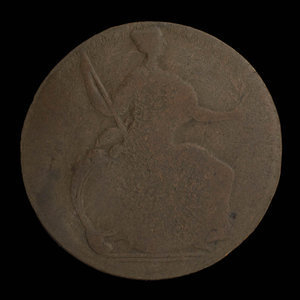 Canada, unknown, 1/2 penny : 1838