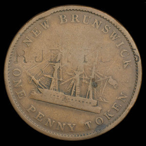 Canada, Province of New Brunswick, 1 penny : 1843