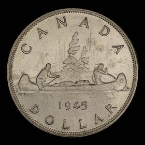 Canada, George VI, 1 dollar : 1945