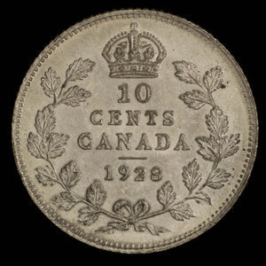 Canada, George V, 10 cents : 1928