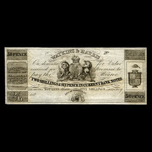 Canada, Watkins & Harris, 30 pence : 1840