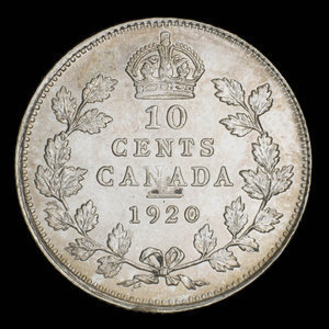 Canada, George V, 10 cents : 1920