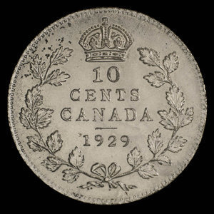 Canada, George V, 10 cents : 1929