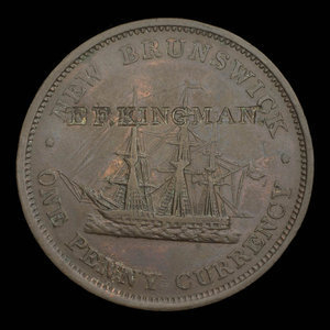 Canada, Province of New Brunswick, 1 penny : 1854