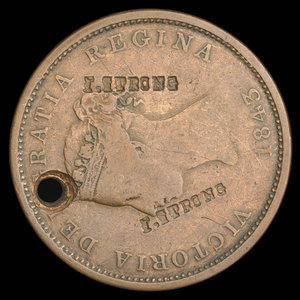 Canada, Province of New Brunswick, 1 penny : 1843