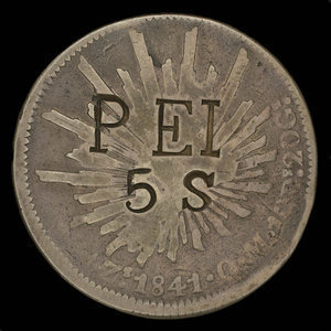 Canada, unknown, 5 shillings : 1841