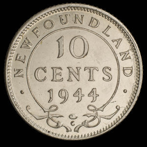 Canada, George VI, 10 cents : 1944