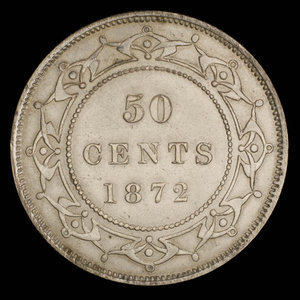 Canada, Victoria, 50 cents : 1872