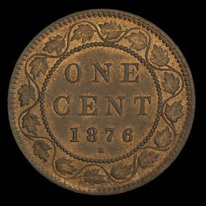 Canada, Victoria, 1 cent : 1876