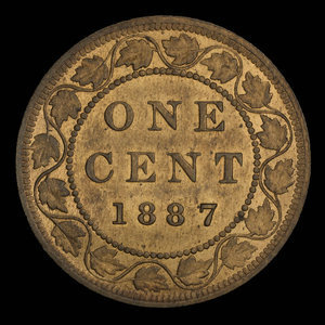 Canada, Victoria, 1 cent : 1887