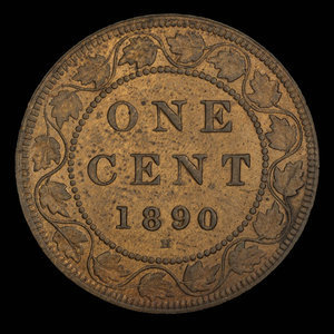Canada, Victoria, 1 cent : 1890
