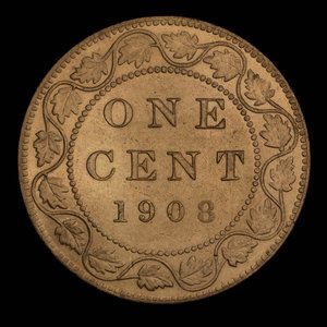 Canada, Edward VII, 1 cent : 1908