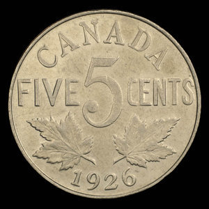 Canada, George V, 5 cents : 1926