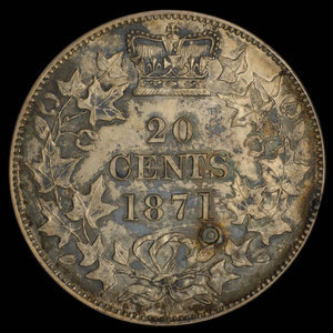 Canada, Victoria, 20 cents : 1871