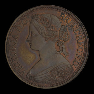 Canada, Victoria, 1/2 cent : 1861