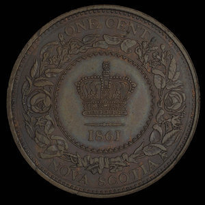 Canada, Victoria, 1 cent : 1861