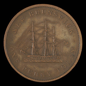 Canada, Province of New Brunswick, 1 penny : 1843