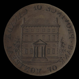 Canada, Bank of Montreal, 1/2 penny : 1844