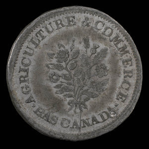 Canada, Numismatic & Antiquarian Society of Montreal, 1 sou : 1865