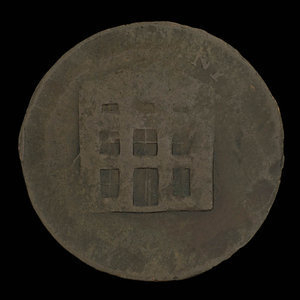 Canada, unknown, 1/2 penny : 1840