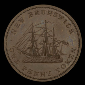 Canada, Province of New Brunswick, 1 penny : 1843