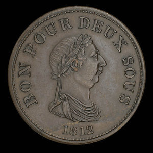 Canada, unknown, 1 penny : 1812