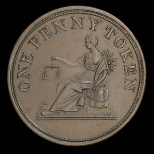 Canada, unknown, 1 penny : 1812