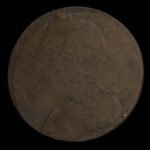 Canada, unknown, 1/2 penny : 1838