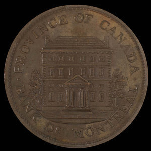 Canada, Bank of Montreal, 1/2 penny : 1844