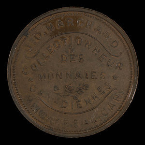 Canada, J.O. Marchand, no denomination : 1893