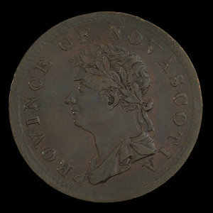 Canada, Province of Nova Scotia, 1/2 penny : 1823