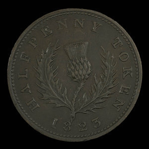 Canada, Province of Nova Scotia, 1/2 penny : 1823