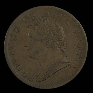 Canada, Province of Nova Scotia, 1/2 penny : 1832