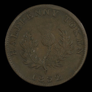 Canada, Province of Nova Scotia, 1/2 penny : 1832