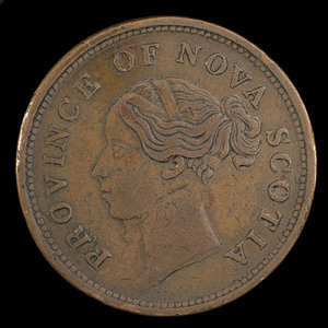 Canada, Province of Nova Scotia, 1 penny : 1843