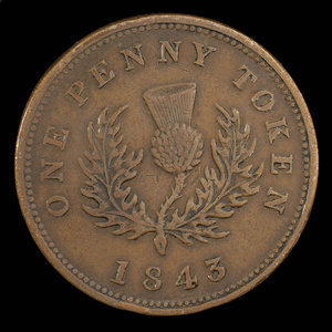 Canada, Province of Nova Scotia, 1 penny : 1843