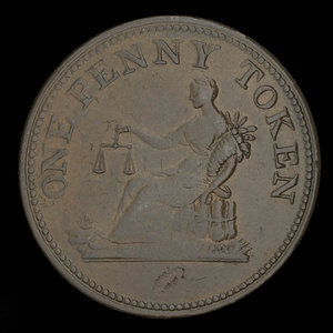 Canada, unknown, 1 penny : 1813