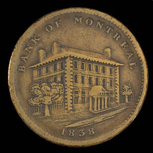 Canada, Bank of Montreal, 1 penny : 1838