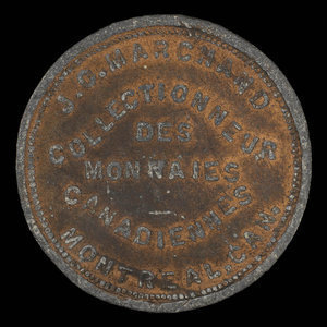 Canada, J.O. Marchand, no denomination : 1893