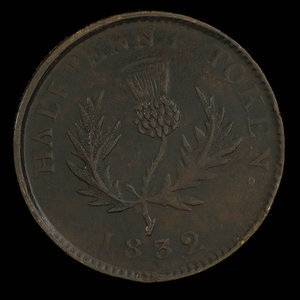 Canada, Province of Nova Scotia, 1/2 penny : 1832