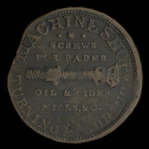 Canada, unknown, 1/2 penny : 1838