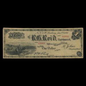 Canada, R.G. Reid, 1 dollar : January 2, 1894