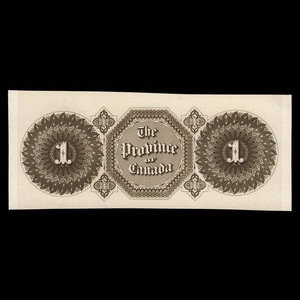 Canada, Province of Canada, 1 dollar : 1866