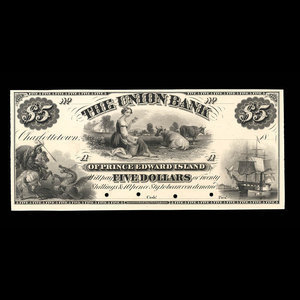 Canada, Union Bank of Prince Edward Island, 5 dollars : 1972