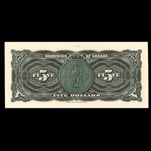 Canada, Dominion of Canada, 5 dollars : 1906