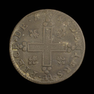 France, Louis XIV, mousquetaire (30 deniers) : 1711